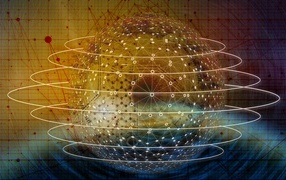 Шар всемирной паутины с кольцами