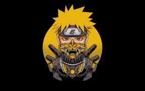 Naruto Uzumaki character on black background
