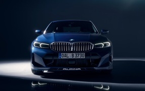 Синий автомобиль Alpina B3 Limousine