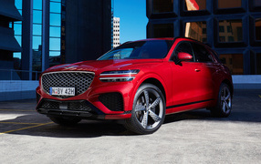 Красный блестящий Genesis GV70 2.5T AWD 2023