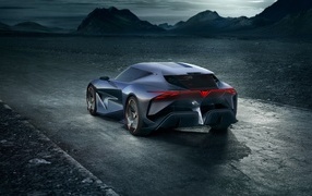 Вид сзади на автомобиль Cupra DarkRebel