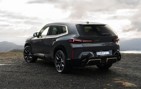 Rear view of the 2023 BMW XM SUV