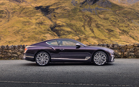 Автомобиль Bentley Continental GT Mulliner вид сбоку