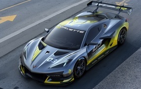 Гоночный быстрый автомобиль Chevrolet Corvette Z06 GT3 R