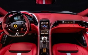 2023 Ferrari Roma 30th Anniversary red leather interior