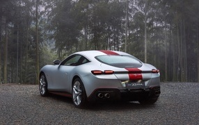 Автомобиль Ferrari Roma 30th Anniversary 2023  вид сзади