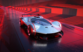 Подготовка к гонкам автомобиля Ferrari Vision Gran Turismo