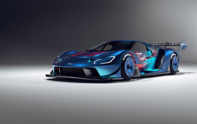 Автомобиль Ford GT Mk IV на сером фоне