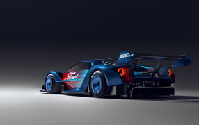 Спортивный автомобиль Ford GT Mk IV вид сзади