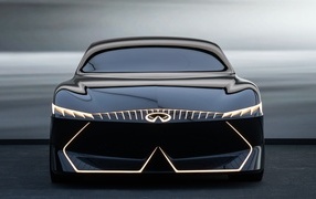 Beautiful front view of the 2023 Infiniti Vision Qe