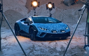 Fast expensive car Lamborghini Huracan
