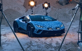 Быстрый дорогой автомобиль Lamborghini Huracán