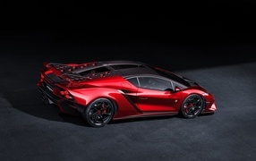 Red 2024 Lamborghini Invencible rear view