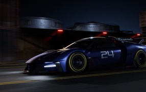 Автомобиль Maserati MCXtrema 2024 на трассе