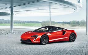 2023 McLaren Artura red sports car