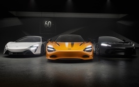 Three stylish fast McLaren 60th Anniversary Edition cars