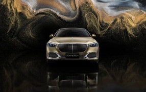 Вид спереди на автомобиль Mercedes MAYBACH S 680 4MATIC