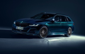2023 Alpina B5 GT Touring car on gray background