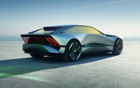 Автомобиль Peugeot Inception Concept 2023 вид сзади