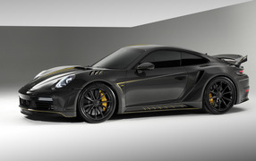 Черный  Porsche 911 Turbo S Stinger GTR Carbon Edition 