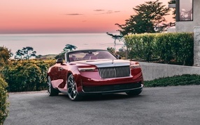 Red Rolls-Royce La Rose Noire Droptail front view