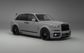 Rolls-Royce Cullinan car on a gray background