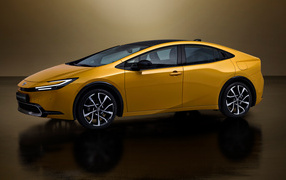 2023 Toyota Prius Plug-In Hybrid yellow car