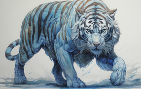 Фантастический белый тигр