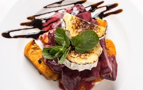 Запеченная тыква с шоколадом