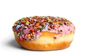 Пончик в сладкой глазури