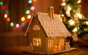 Сладкий пряничный домик на Рождество