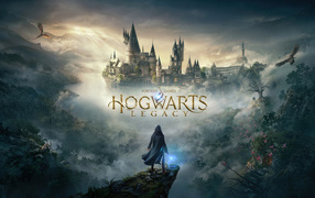 Красивый постер компьютерной игры Hogwarts Legacy, 2023