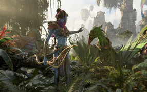 Кадр компьютерной игры Avatar: Frontiers of Pandora