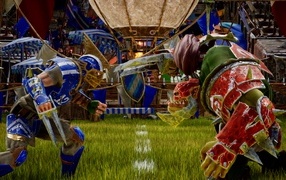 Frame of the computer game Blood Bowl 3