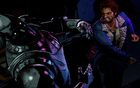 Frame of the computer game The Wolf Among Us 2