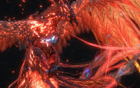 Phoenix bird from the computer game Final Fantasy XVI