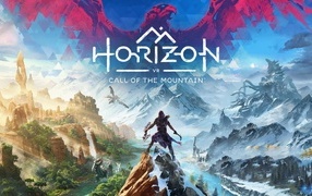 Poster for the new computer game Horizon Call of the Mountain