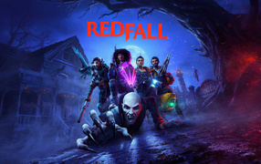 Постер с монстрами компьютерная игра Redfall, 2023