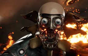 Scary robot, character of the computer game Atomic Heart