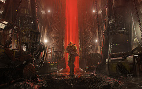 Персонаж компьютерной игры Master Chief в городе