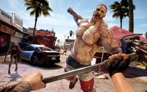 Zombies from the computer game Dead Island 2, 2023