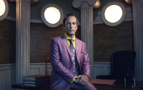 Actor Bob Odenkirk in a suit