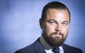 Actor Leonardo DiCaprio with a beard