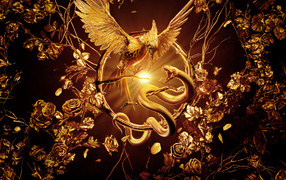 Beautiful movie poster for The Hunger Games: The Ballad of Snakes and Songbirds
