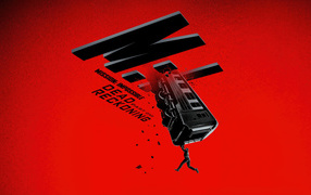 Poster for the new movie Mission Impossible: Deadly Reckoning. Part 1 on a red background