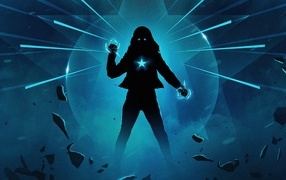 Супергерой Америка Чавес  на фоне луны