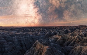 Красивое небо над горами