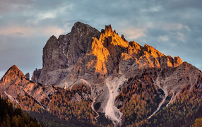 Sharp peaks of the Italian Alps