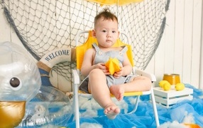 Маленький мальчик будущий капитан