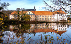 Large house by an old lake, Germany